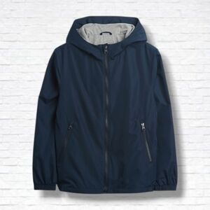 GAP Navy Blue Hooded Lined Windbreaker Jacket Size 3T